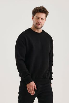 Férfi sweatshirt – fekete