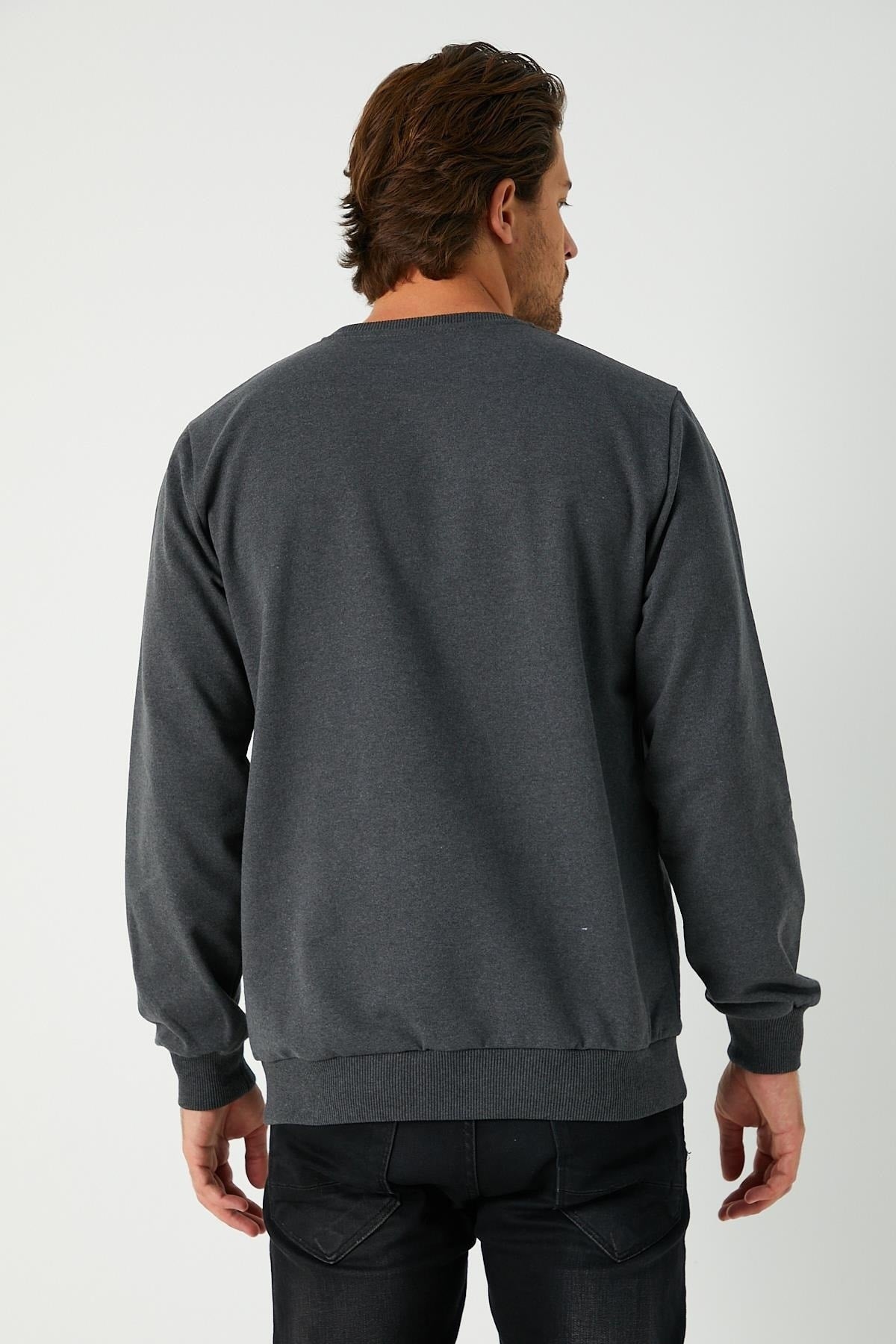 Férfi sweatshirt – antracit