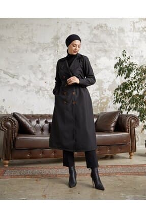 Női modest trencskó – fekete