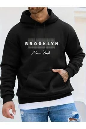 Férfi sweatshirt – fekete