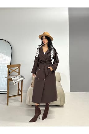 Női modest trencskó – barna