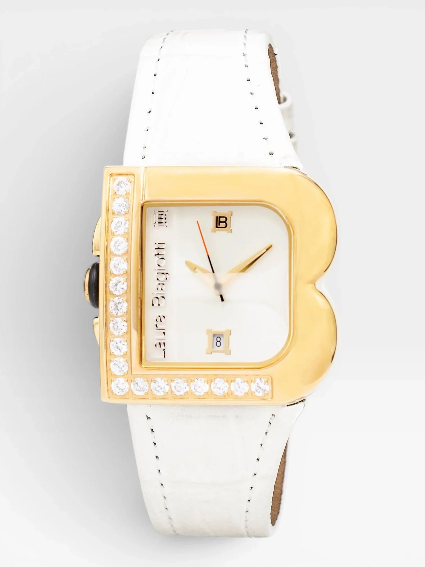 "B" White