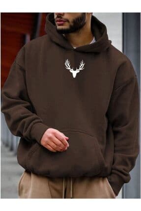 Férfi sweatshirt – barna
