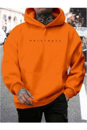 Férfi sweatshirt – narancssárga