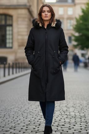Női modest dzseki – fekete