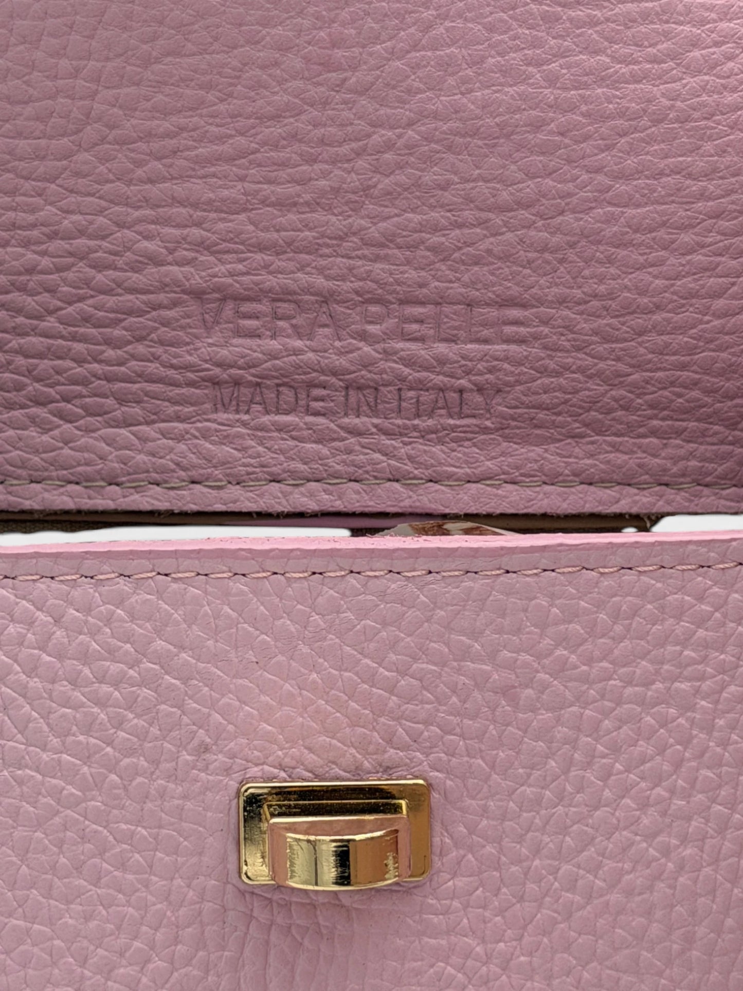 Lea Lab Lunetta pink – Vera Pelle Made in Italy dombornyomás