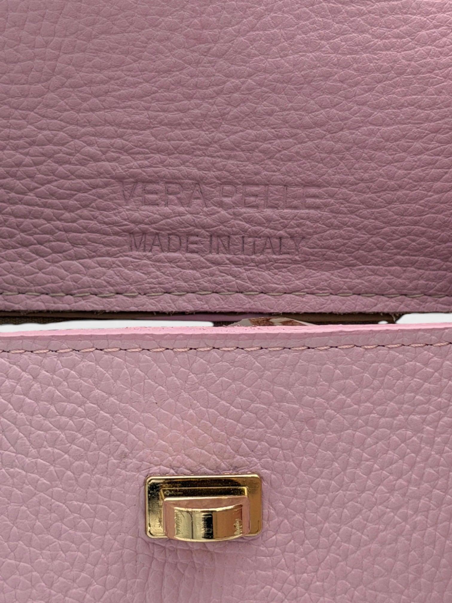 Lea Lab Lunetta pink – Vera Pelle Made in Italy dombornyomás